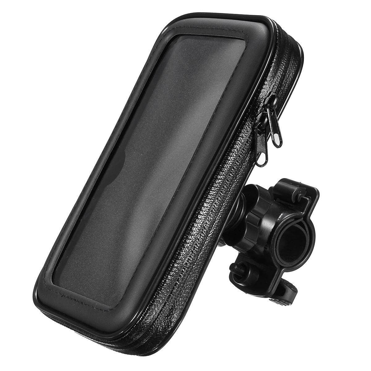 Waterproof Bike Bicycle Motorcycle Handlebar Mount Holder Case For Cell Phone[Large] Large