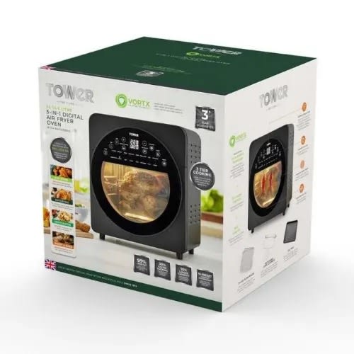 5-in-1 Digital Air Fryer Oven With Rotisserie - 1700W - 14.5l