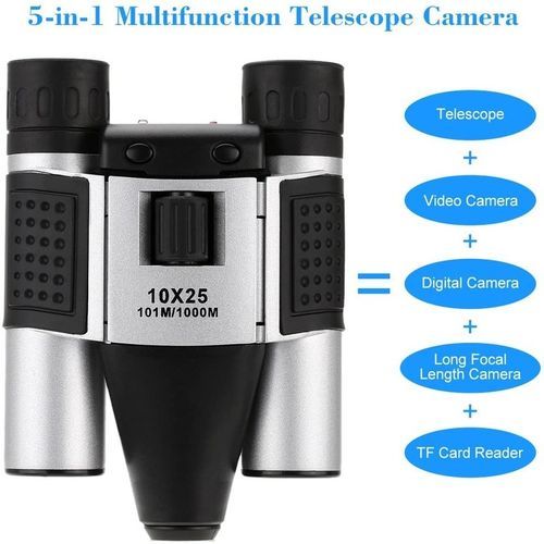 Digital Binocular Video Camera, Telescopic Camera, 10X25, 1.3 MP, Cmos Sensor,Telescopic Camera With LCD Screen,Photo And Video Recorder