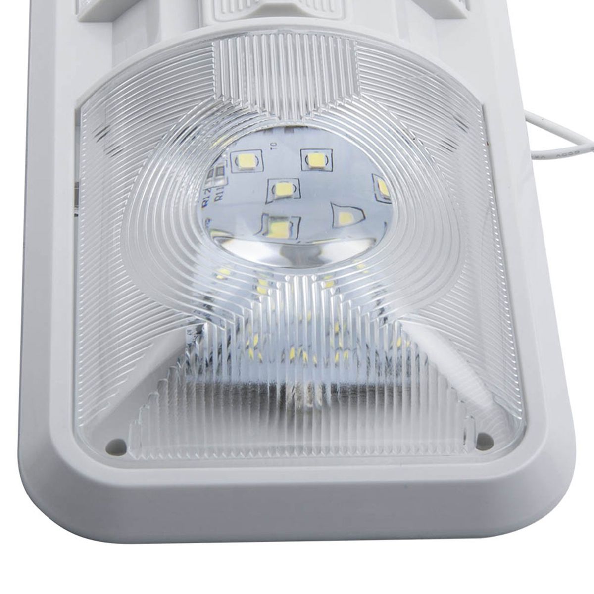12V RV LED Light Square Double Dome Light For Trailer RV