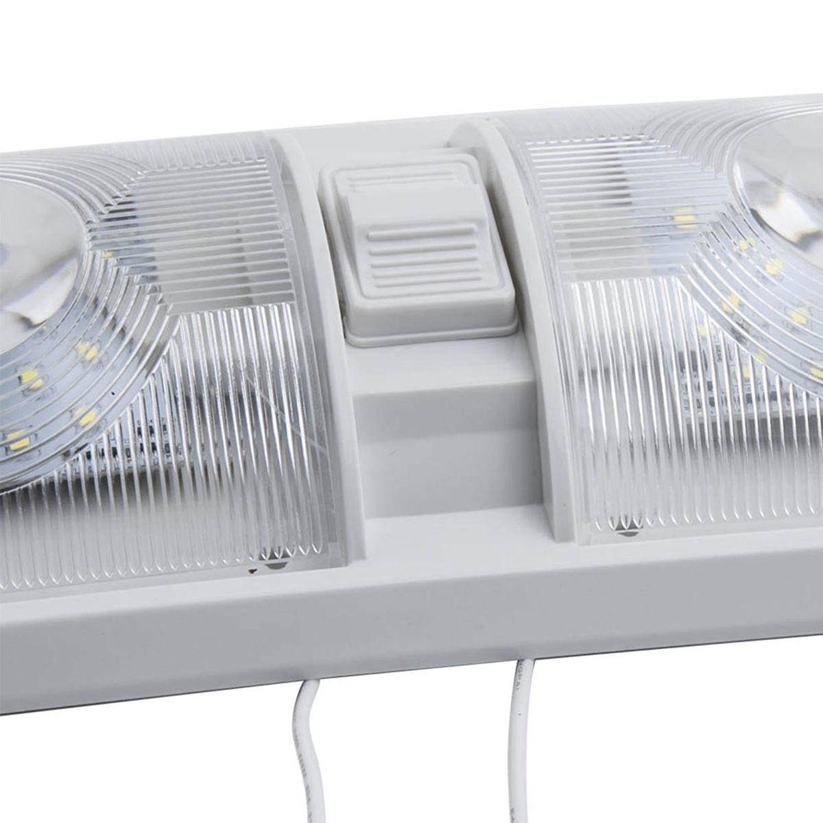 12V RV LED Light Square Double Dome Light For Trailer RV