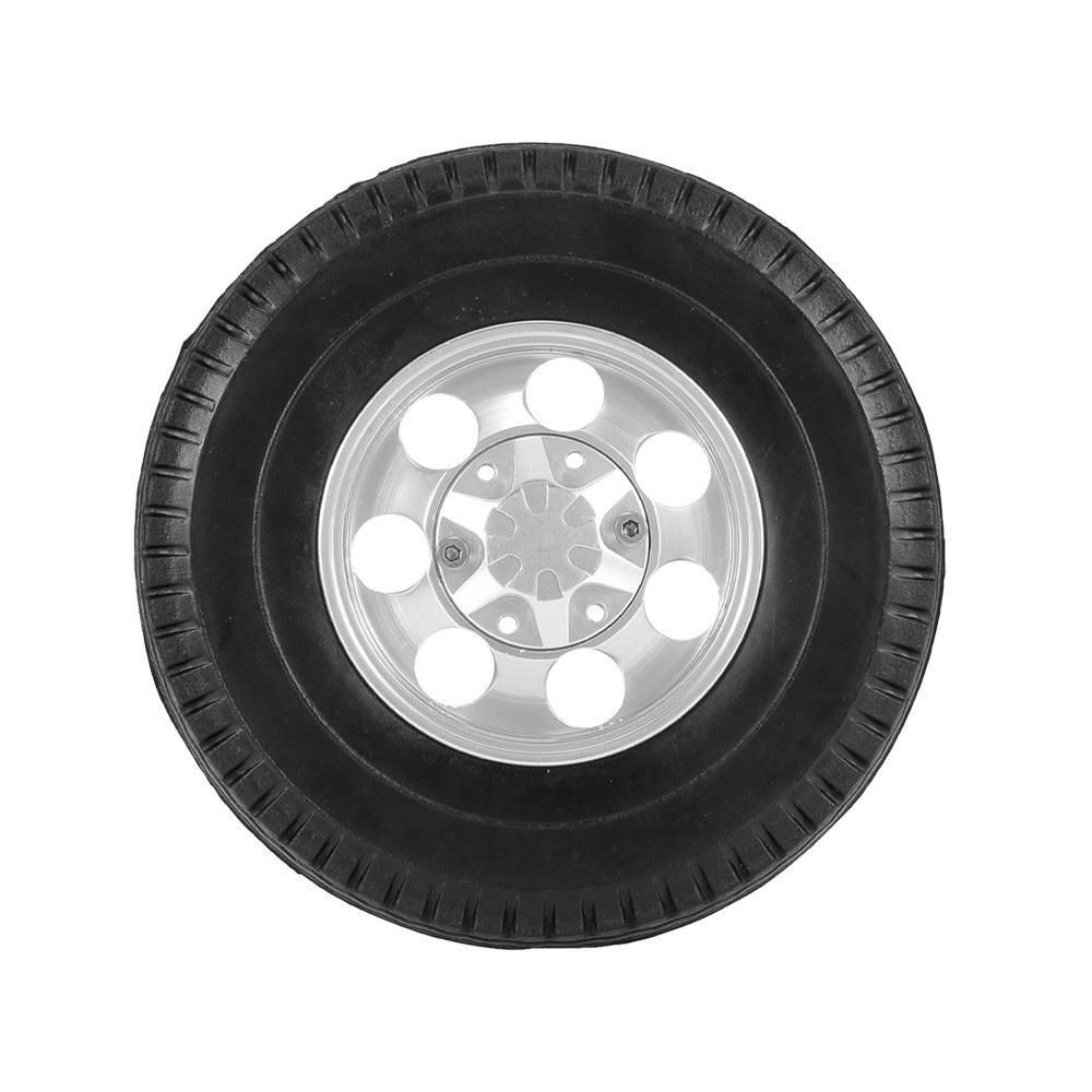 2pcs Trailer Front Wheels with 7 Spokes Aluminum Alloy Hubs for 1/14 Tamiya Tractor Truck RC Climber Trailer