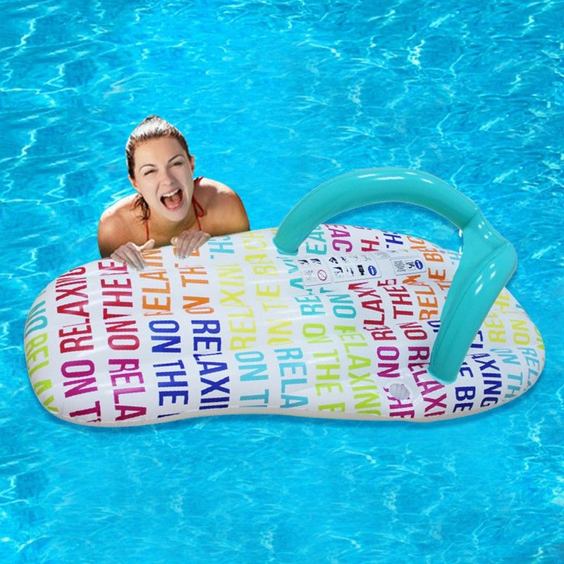 Air Mattress Slipper Floating Row Beach Inflatable Water Mattress Toys Floating Bed Raft Swimming Pool Float