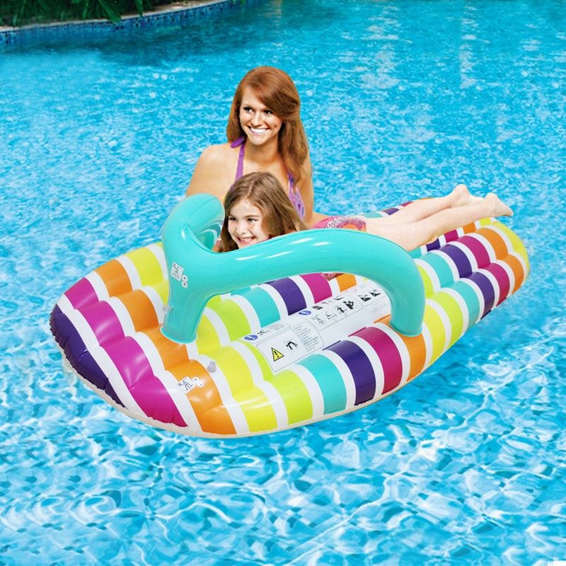 Air Mattress Slipper Floating Row Beach Inflatable Water Mattress Toys Floating Bed Raft Swimming Pool Float