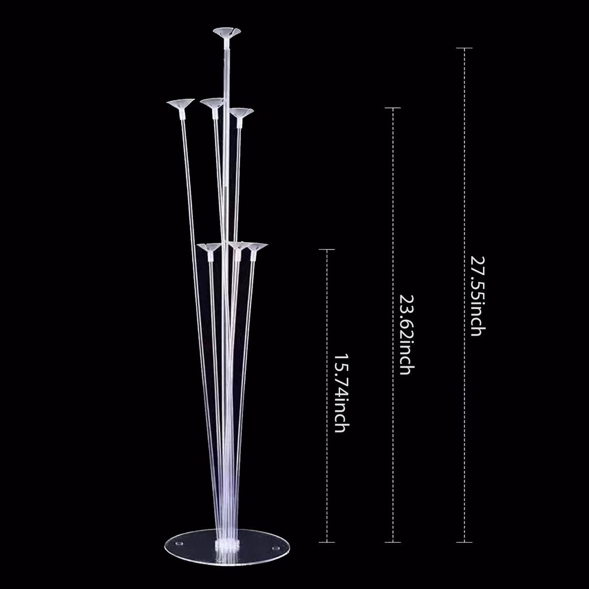 Balloon Holder Stand Balloon Stand Kit Table Desktop Balloon Holder with 7 Balloon Sticks for Birthday Wedding Party Decorations