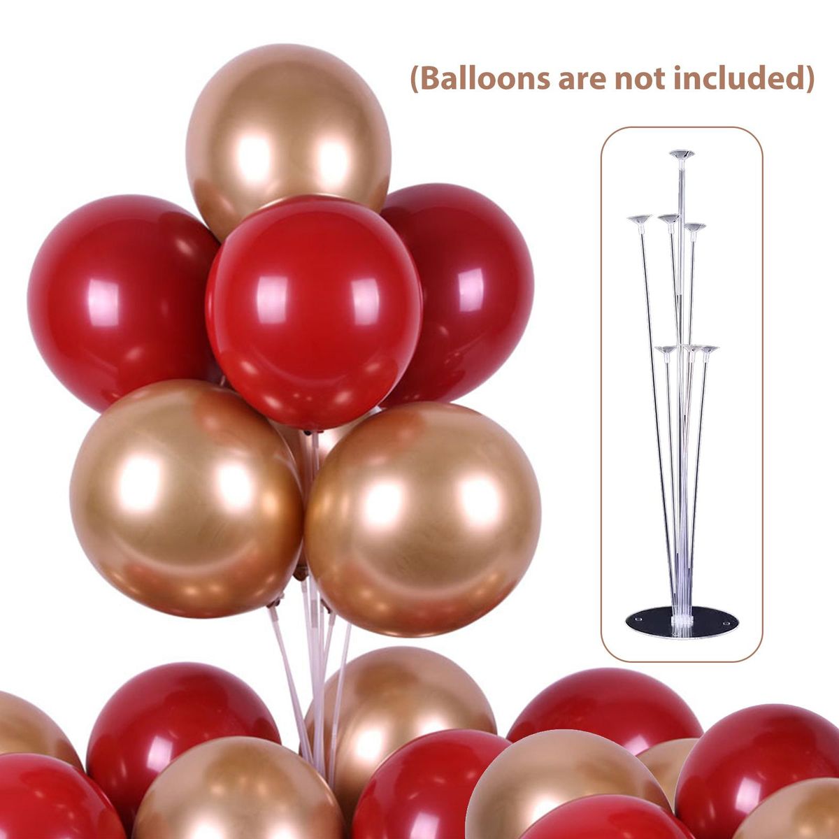 Balloon Holder Stand Balloon Stand Kit Table Desktop Balloon Holder with 7 Balloon Sticks for Birthday Wedding Party Decorations