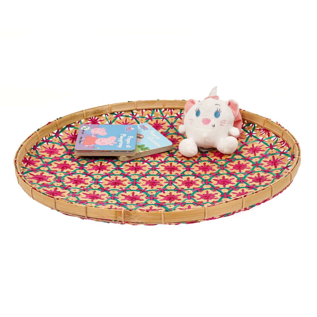 Razia Handwoven Bamboo Tray