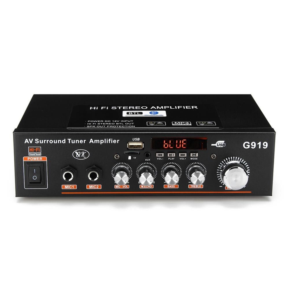 2*100W TPA3116 Bluetooth 5.0 Digital Audio Power Amplifier Board HiFi Sound Dual Channel Class D Stereo Aux TF Card Amp