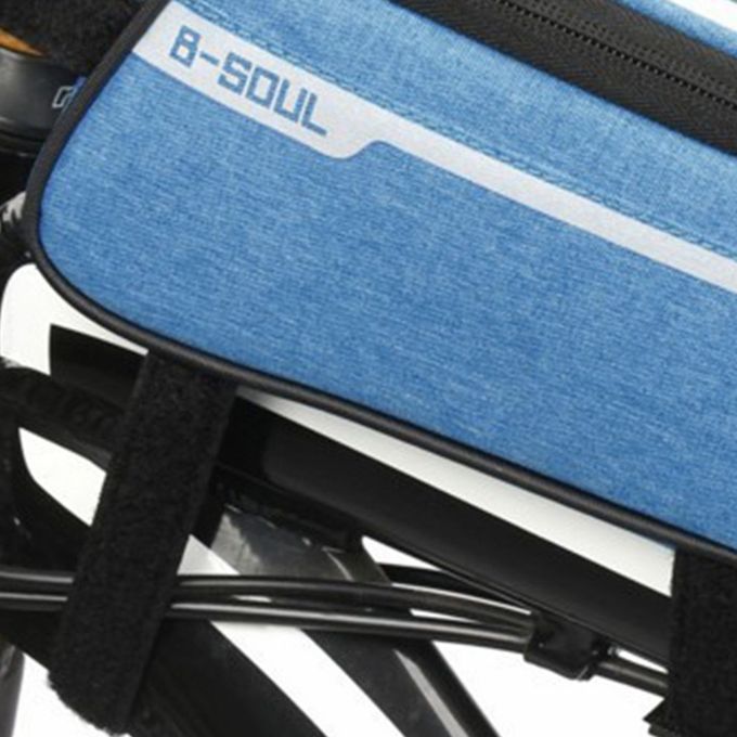 Mountain Bike Bag Front Beam Bag Bike Bag Road Bike Front Bag Riding Equipment Saddle Bag U Er Tube Bag-blue