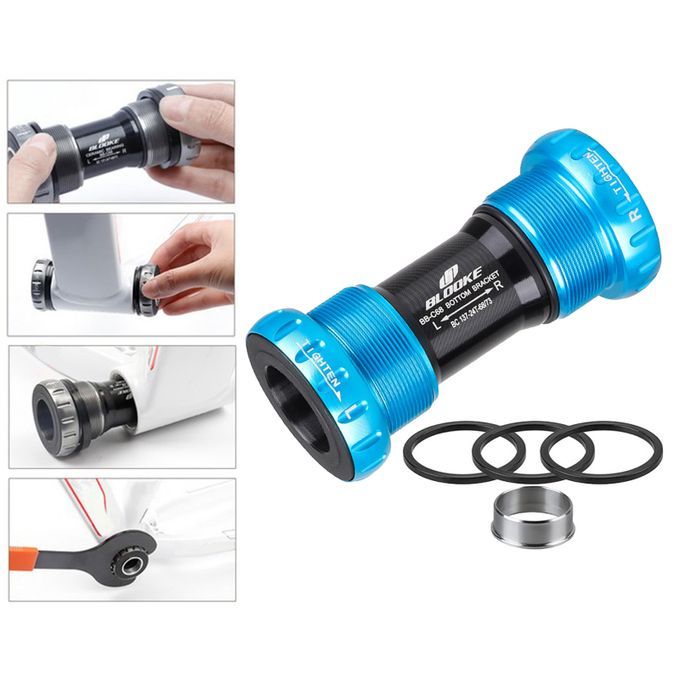 Bike Bottom Bracket Thread MTB Road Bicycle 22/24mm Screw In BB Blue