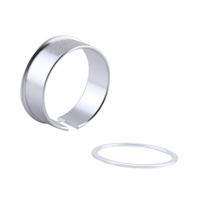 Bicycle Bike Bottom Bracket Adjustable Washer 24mm To 22mm Axis Silver