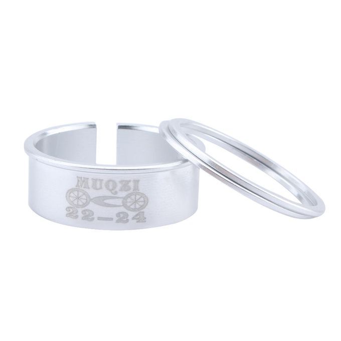 Bicycle Bike Bottom Bracket Adjustable Washer 24mm To 22mm Axis Silver