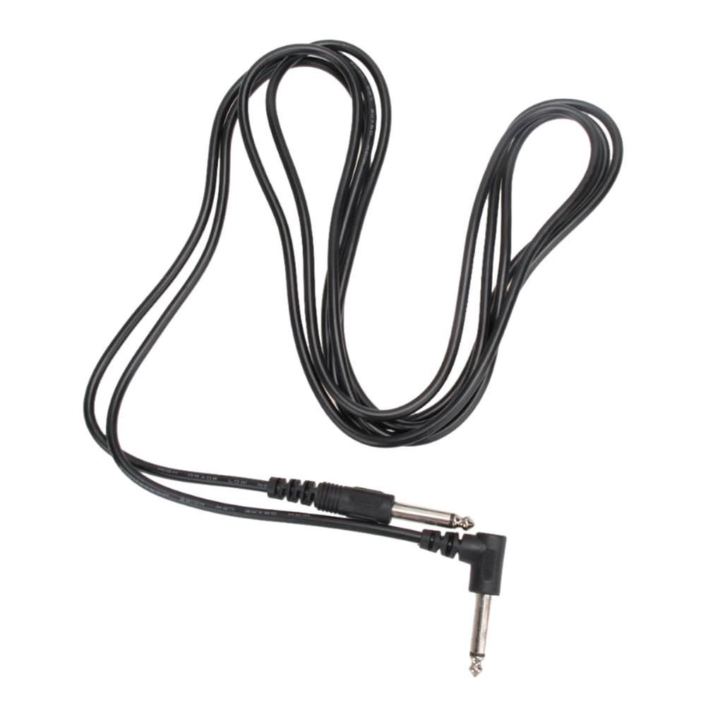 3.0m Electric Guitar Cable Bass Amplifier Noise Reduction Audio Cable Straight to Right Angle Patch Cable