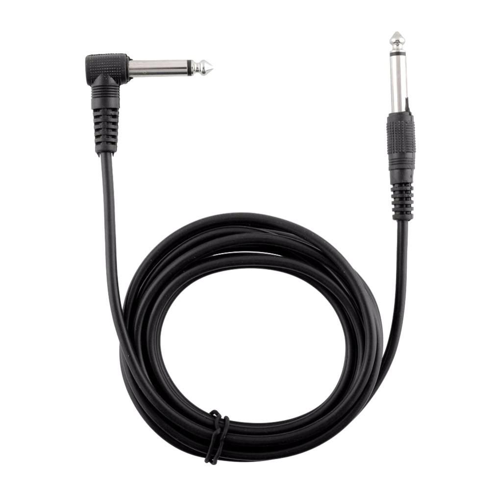 3.0m Electric Guitar Cable Bass Amplifier Noise Reduction Audio Cable Straight to Right Angle Patch Cable