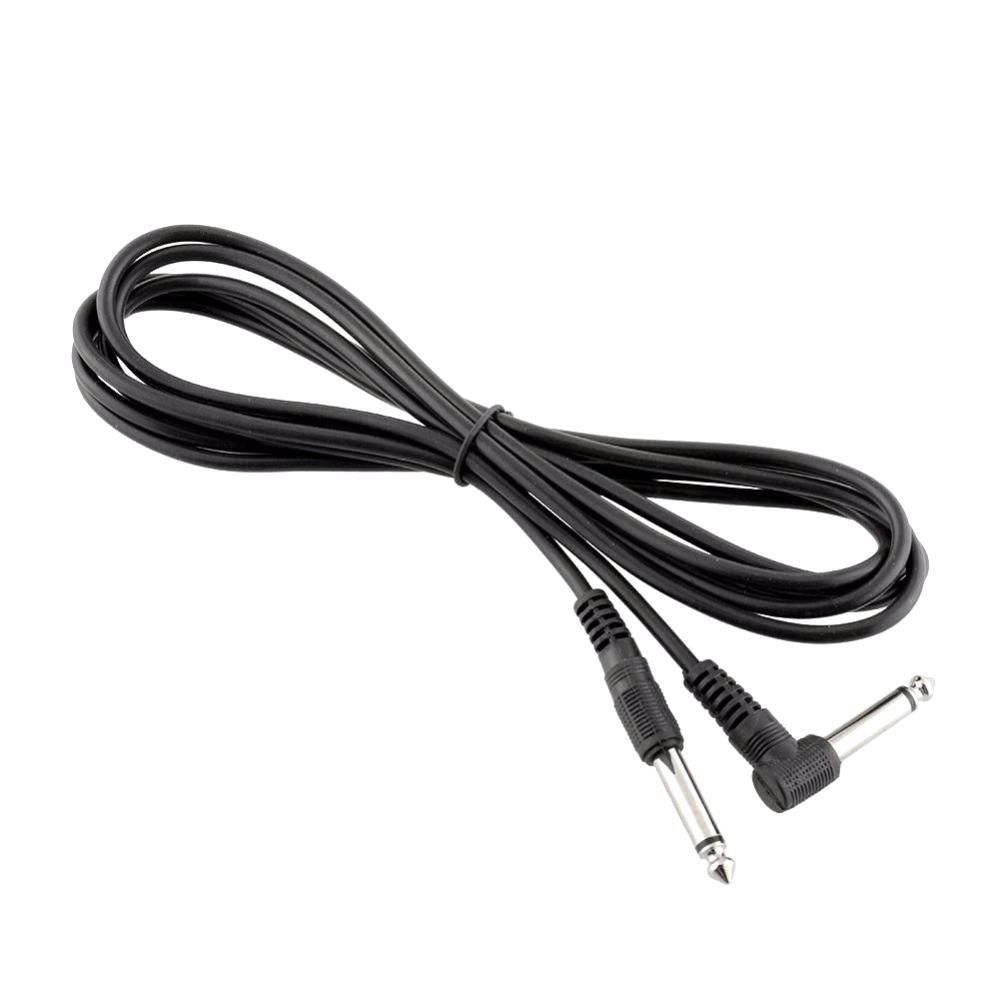3.0m Electric Guitar Cable Bass Amplifier Noise Reduction Audio Cable Straight to Right Angle Patch Cable