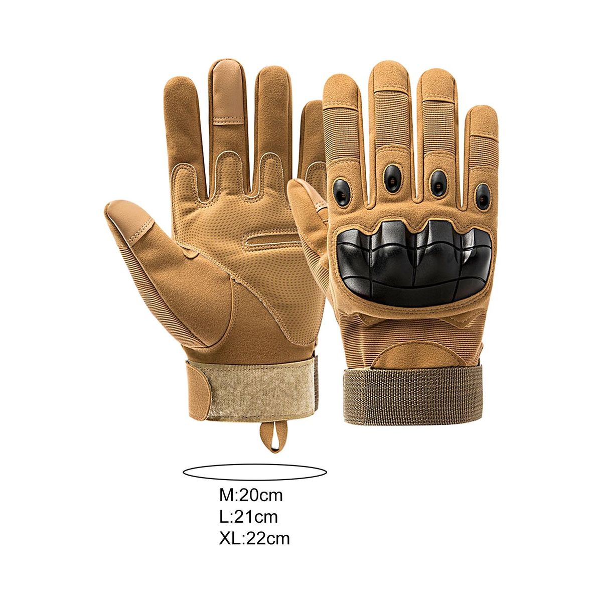 1 Pair Touch Screen Sports Protective Fitness Military Khaki