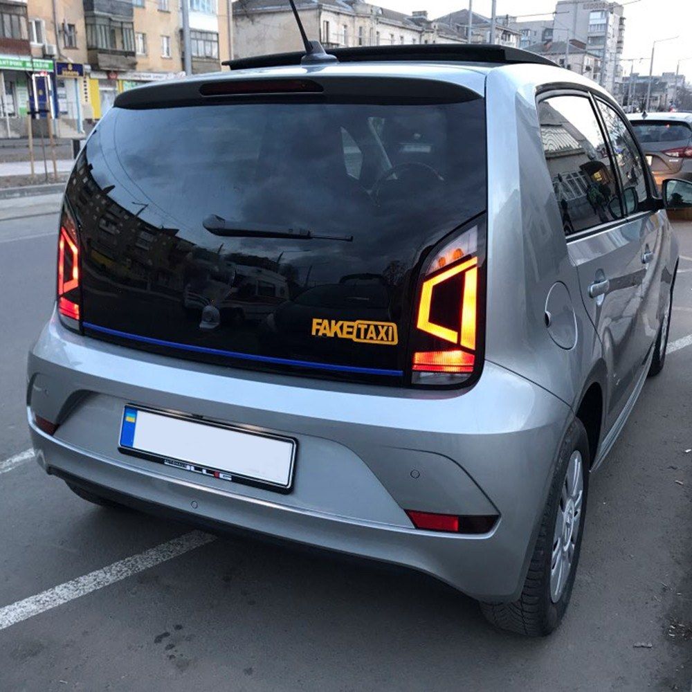 1 Set (2 Pcs/Set)  FAKE TAXI Reflective Car Sticker Decal