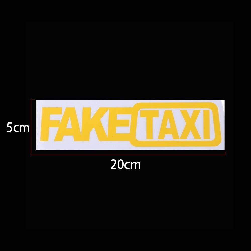 1 Set (2 Pcs/Set)  FAKE TAXI Reflective Car Sticker Decal