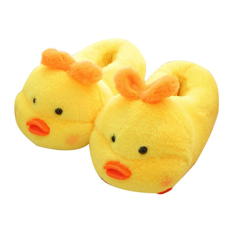Cartoon Chicken Couple Home Warm Piggy Cotton Shoes Home