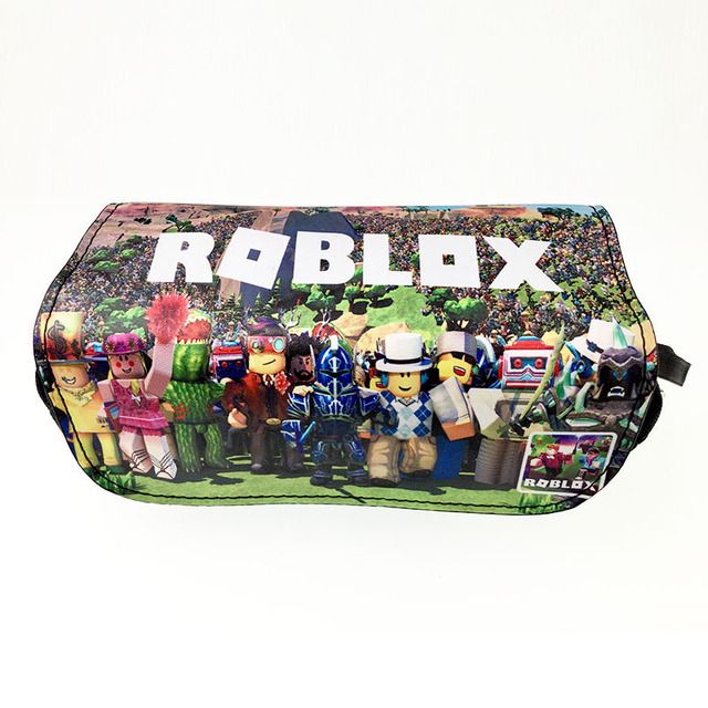 Kids Robloxing Pencil Case Game Canvas Stretch Dou