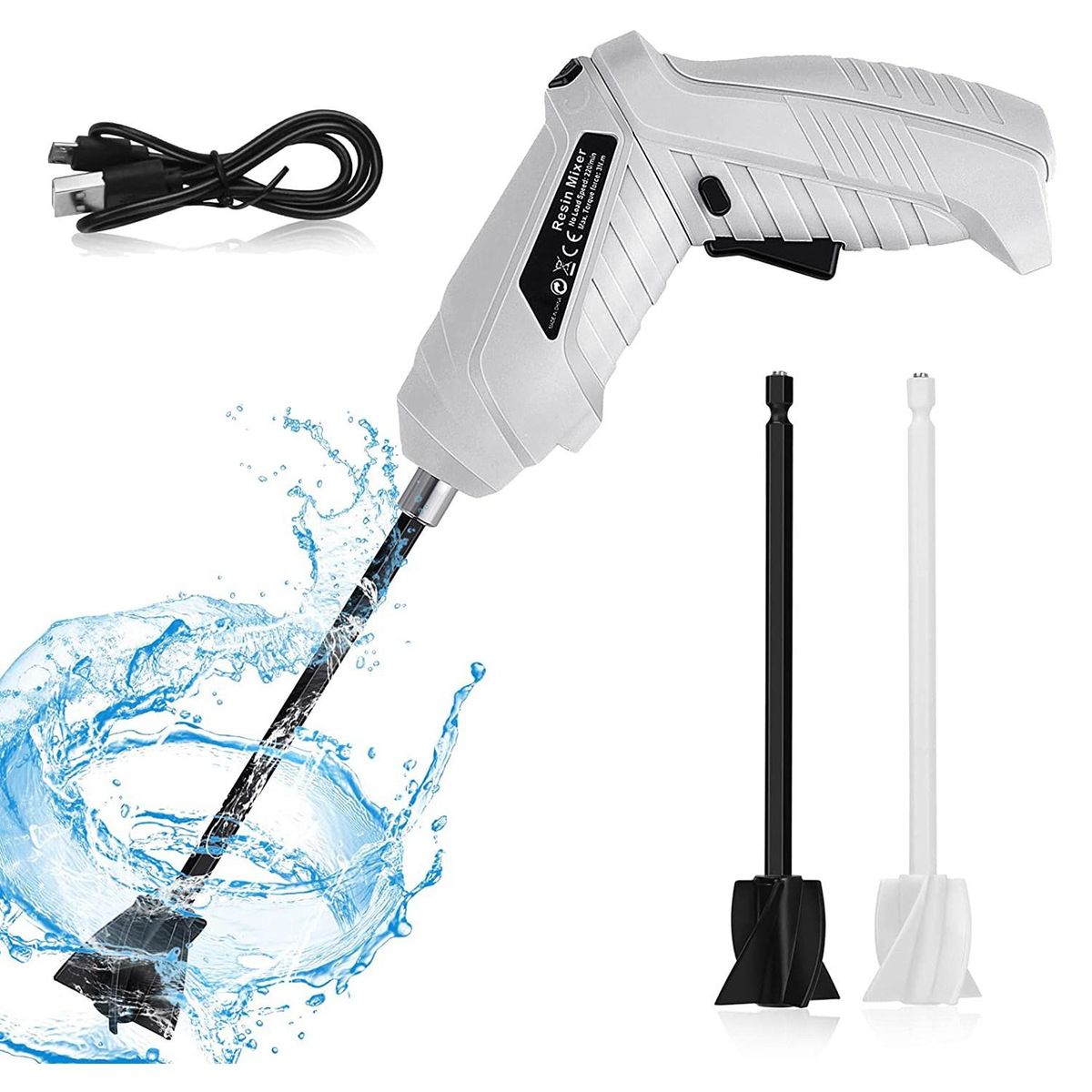 Multiple styles Epoxy Blender Handheld - USB Powered Rechargeable Resin Mixer for Minimizing Air Bubbles  Resin Mold & Silicone Mixing