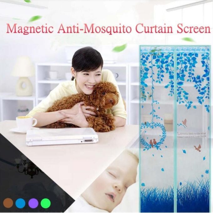 Magic Mesh Magnetic Screen Door Mosquito Net Curtain Window