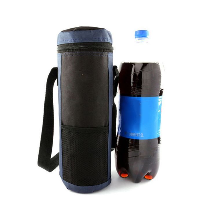 Insulated Cooler Tote Portable Cooler Bag Practical Bottle Cooler Blue
