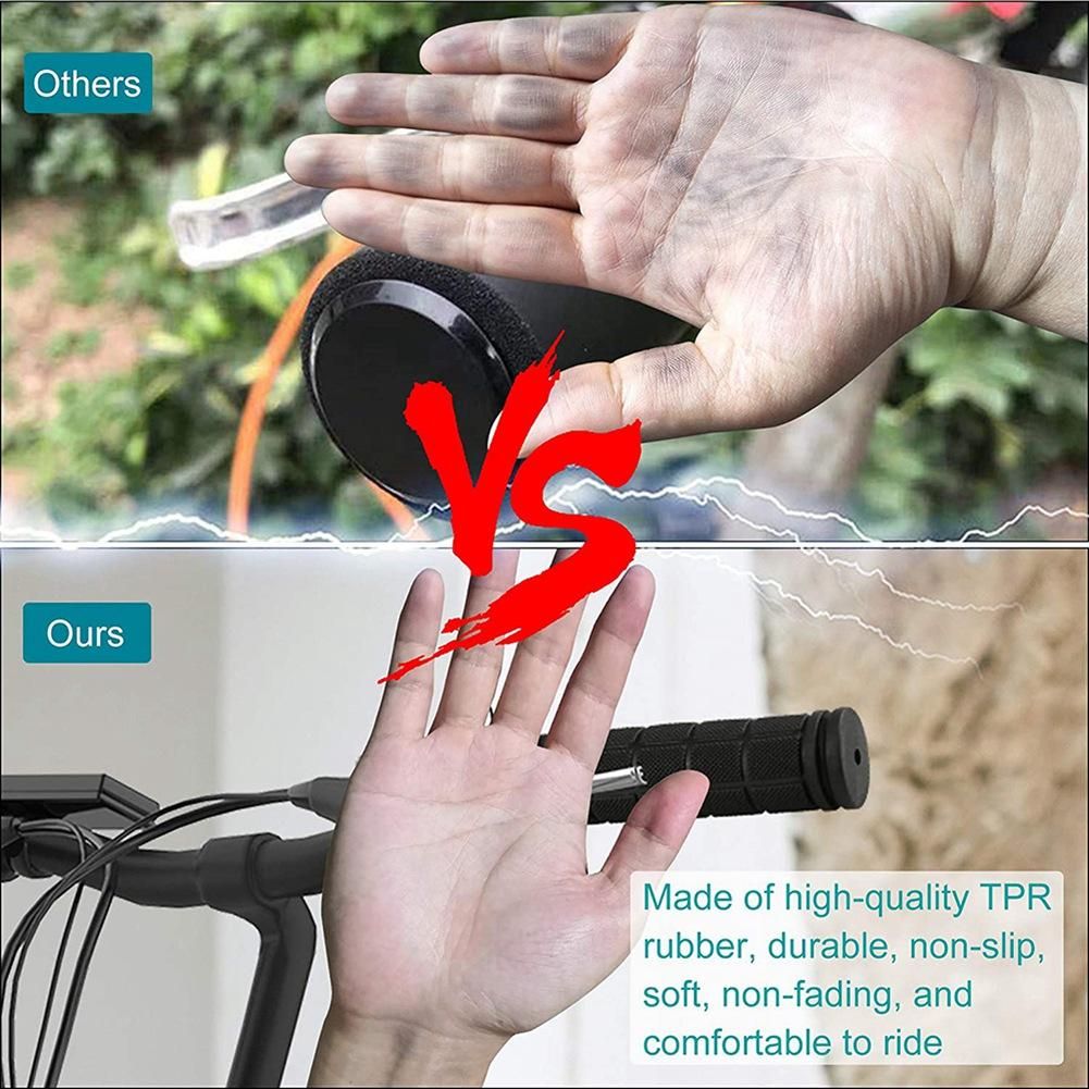 4Pcs Bike Handlebar Grips,Kids Rubber Non-Slip Bicycle