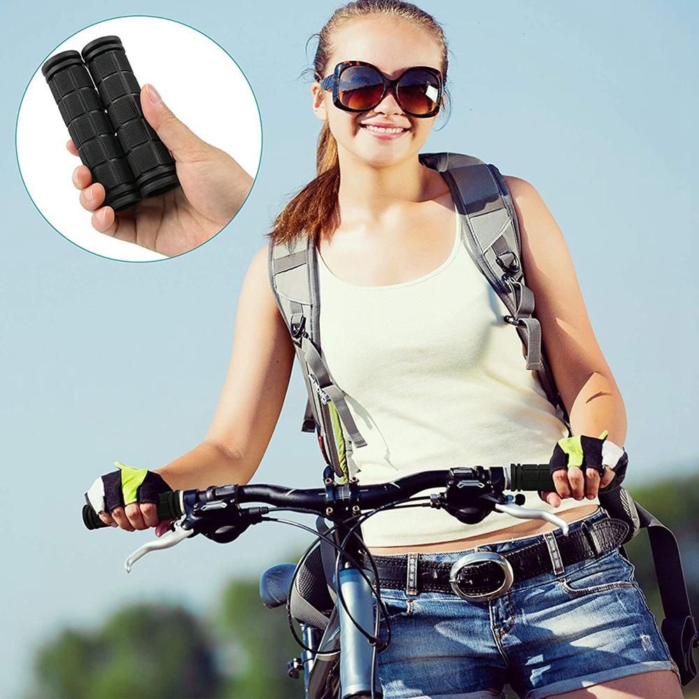 4Pcs Bike Handlebar Grips,Kids Rubber Non-Slip Bicycle