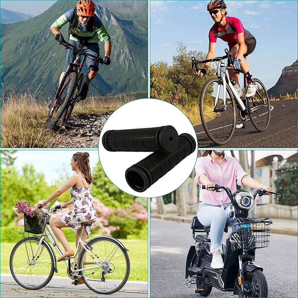 4Pcs Bike Handlebar Grips,Kids Rubber Non-Slip Bicycle