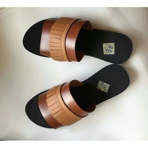 Female Unique Brown Slippers