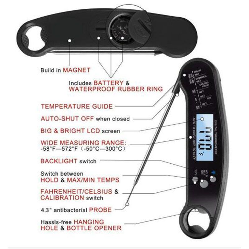 Instant Read Food Thermometer For Kitchen