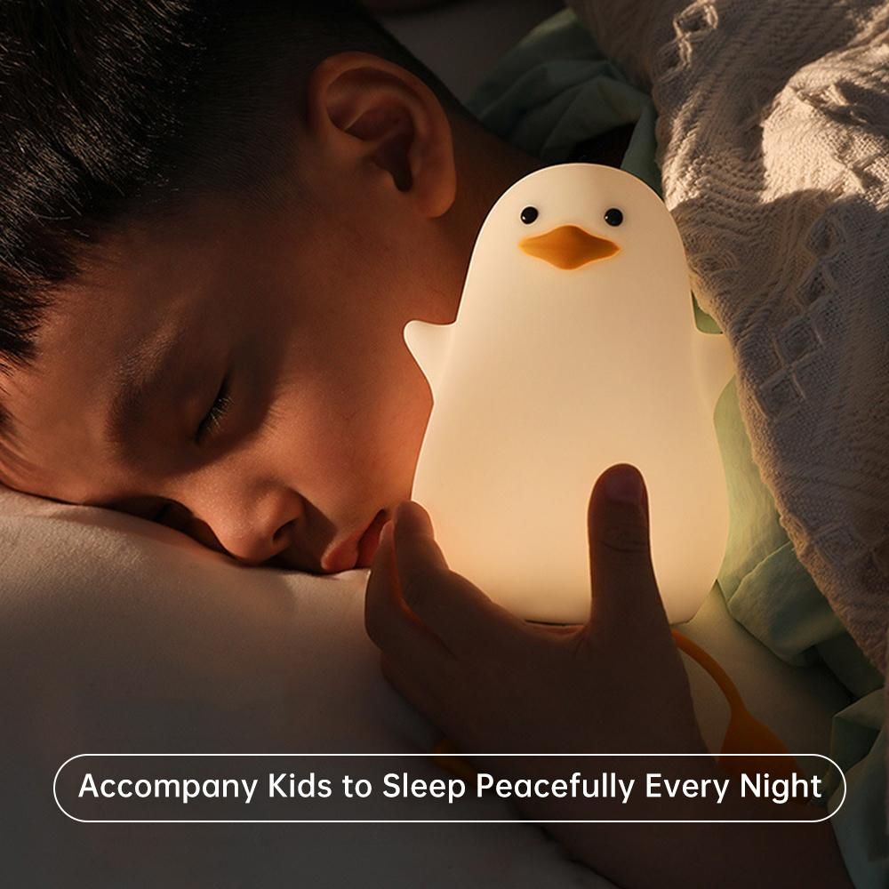 Aoresac Cute Baby Night Light Bedside Lamp Kids Night Lights for Bedroom 2800K Warm Light 2-Level Brightness 20min Timer Built-in Battery