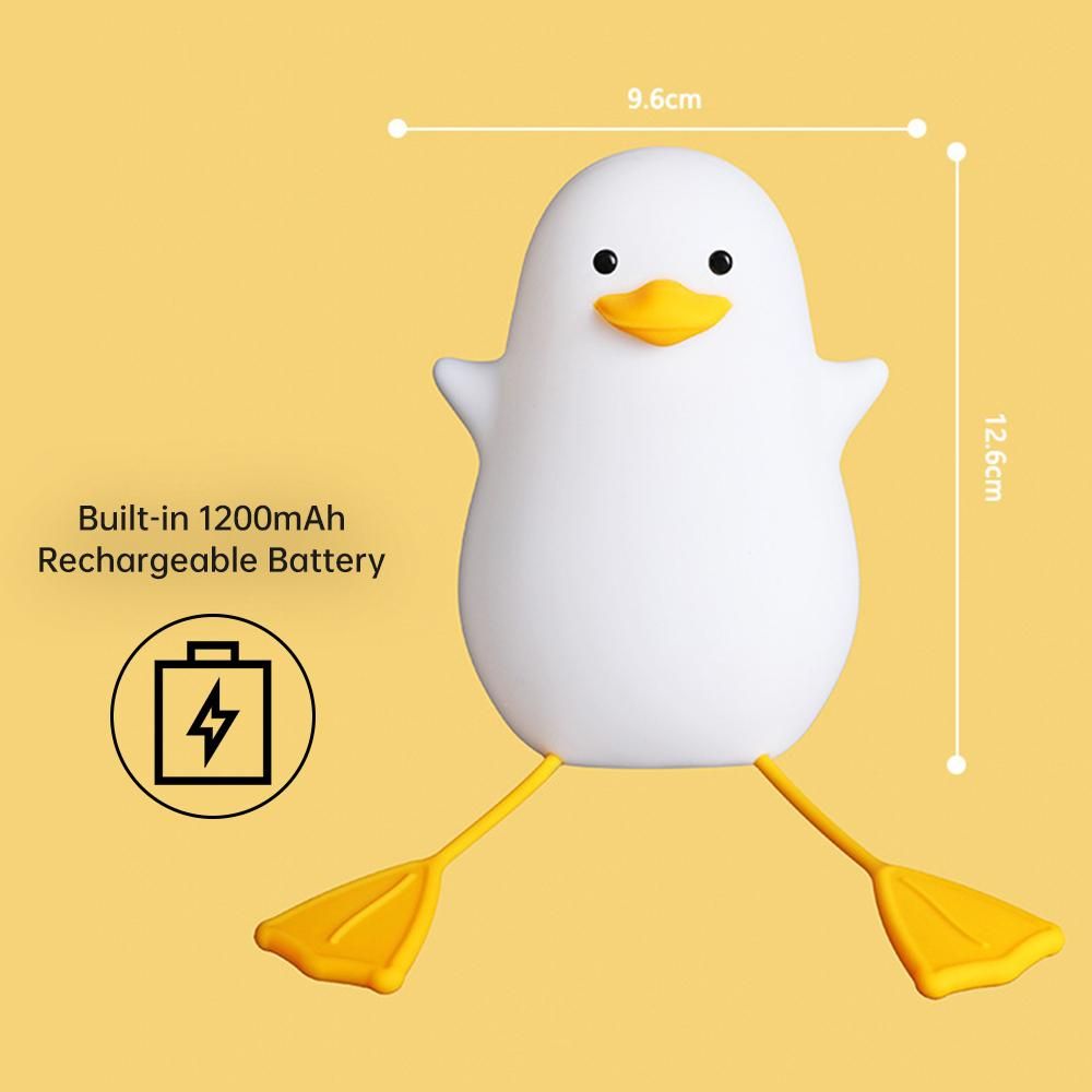 Aoresac Cute Baby Night Light Bedside Lamp Kids Night Lights for Bedroom 2800K Warm Light 2-Level Brightness 20min Timer Built-in Battery