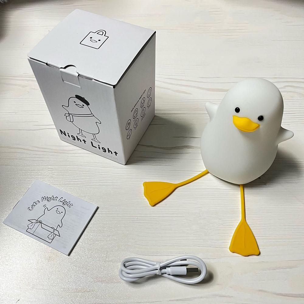 Aoresac Cute Baby Night Light Bedside Lamp Kids Night Lights for Bedroom 2800K Warm Light 2-Level Brightness 20min Timer Built-in Battery