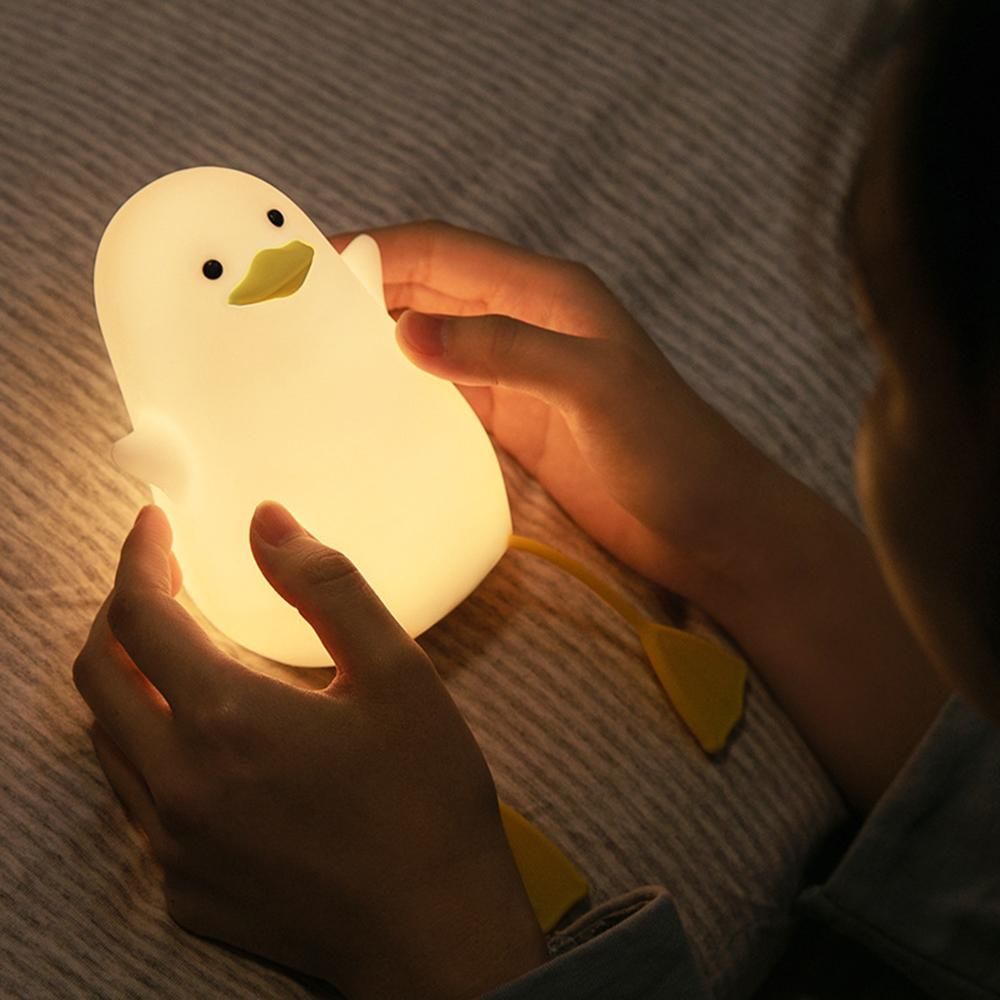 Aoresac Cute Baby Night Light Bedside Lamp Kids Night Lights for Bedroom 2800K Warm Light 2-Level Brightness 20min Timer Built-in Battery