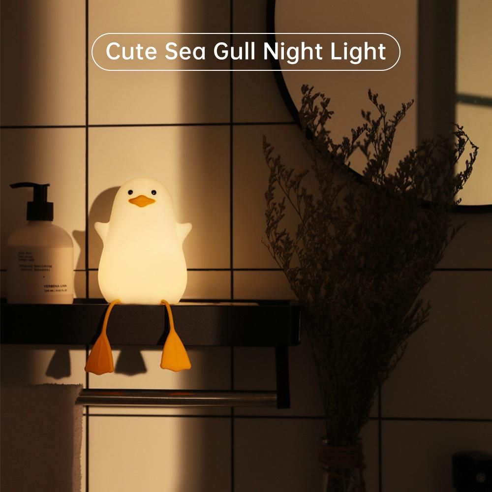 Aoresac Cute Baby Night Light Bedside Lamp Kids Night Lights for Bedroom 2800K Warm Light 2-Level Brightness 20min Timer Built-in Battery