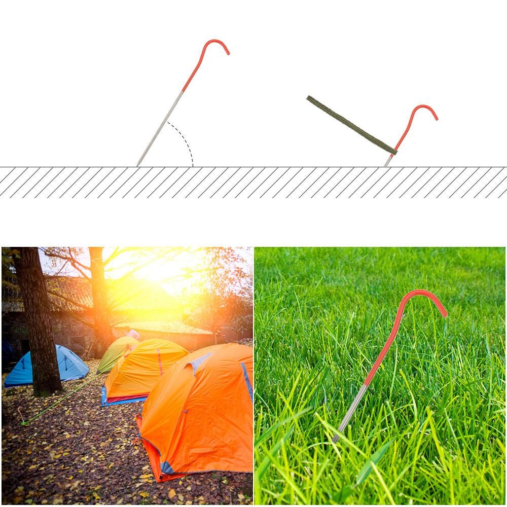 130mm/150mm Ultralight Titanium Alloy Tent Pegs Camping Hiking Tent Nails Stakes Anchors