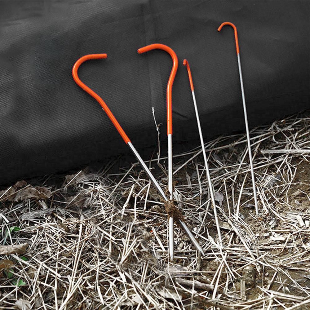 130mm/150mm Ultralight Titanium Alloy Tent Pegs Camping Hiking Tent Nails Stakes Anchors