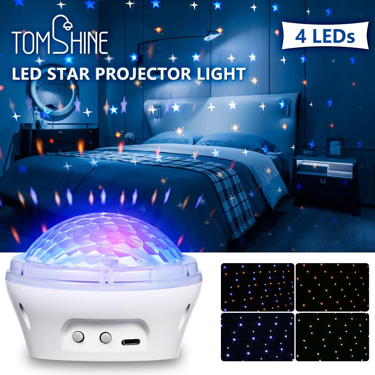 Tomshine Star Projector Night Light 4 Lighting Modes with Timer Setting Ambiance Light for Bedroom and Perfect Gift Choice