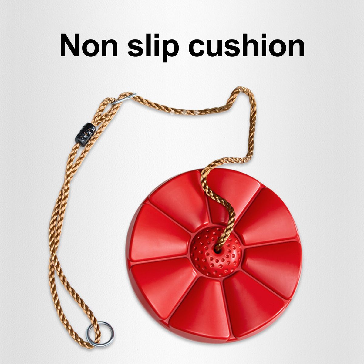 Outdoor Swing Kids Outdoor Tree Hanging Disc Rope Swing Red
