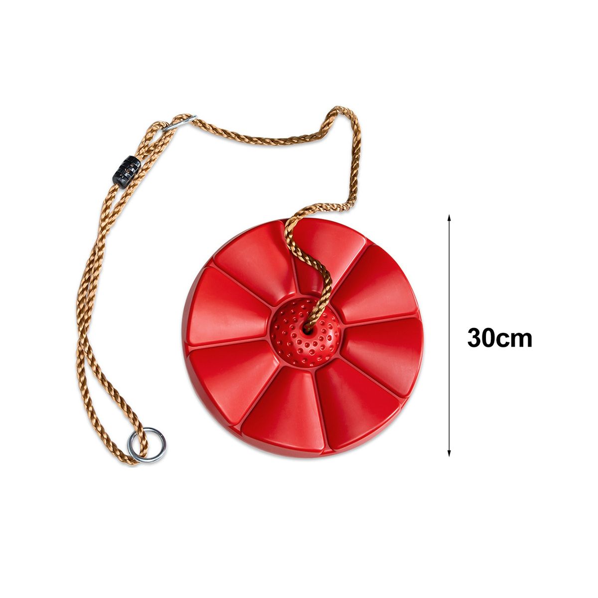 Outdoor Swing Kids Outdoor Tree Hanging Disc Rope Swing Red