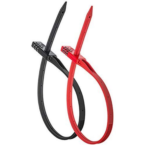 Bell QuikZip Zip-Tie Multi-Purpose Ombo Lok 2 Pak Red\/Blak