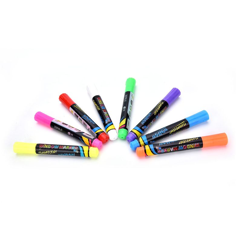 8 Colors White Board Maker Pen Erasable Glass Cera