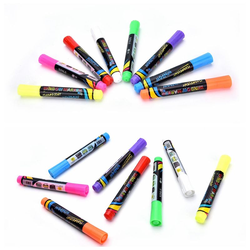 8 Colors White Board Maker Pen Erasable Glass Cera