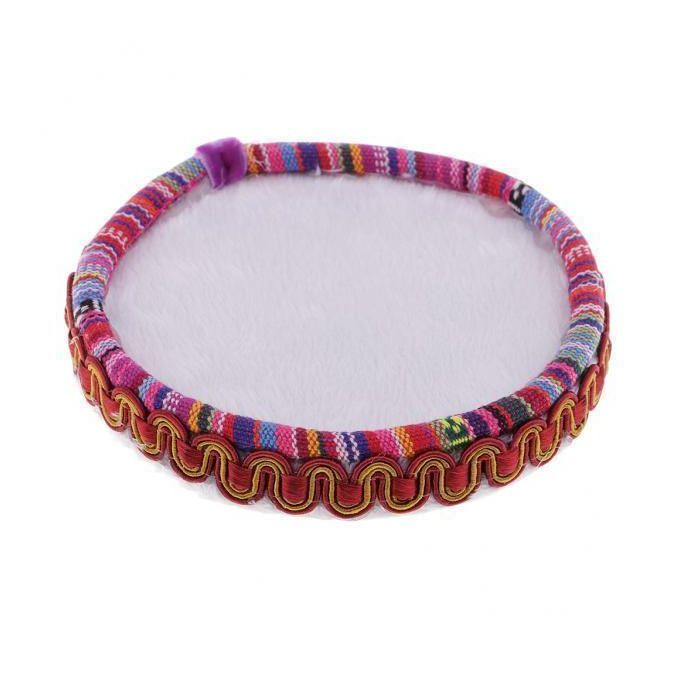 2X Round Wooden Fabric Beading Board Tray Beading Mat Beads Organizer
