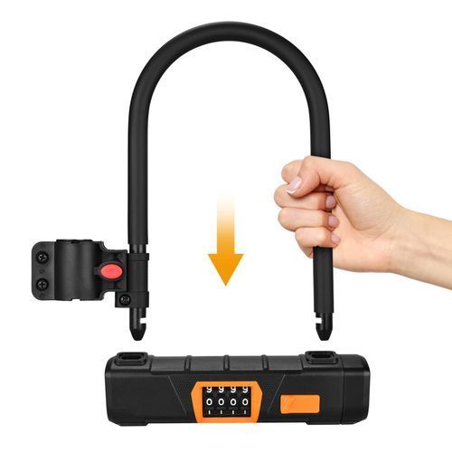 Bicycle U Lock Anti-theft Bike Password Lock Heavy Duty