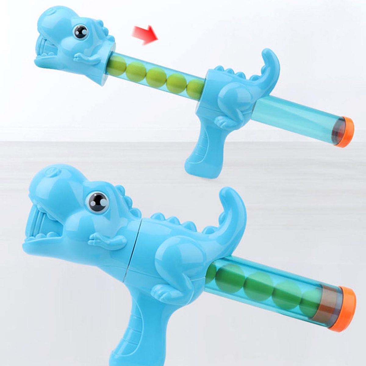 1 Set Kids Dinosaur Toy Kids Dinosaur Air Powered Target Toy Blue