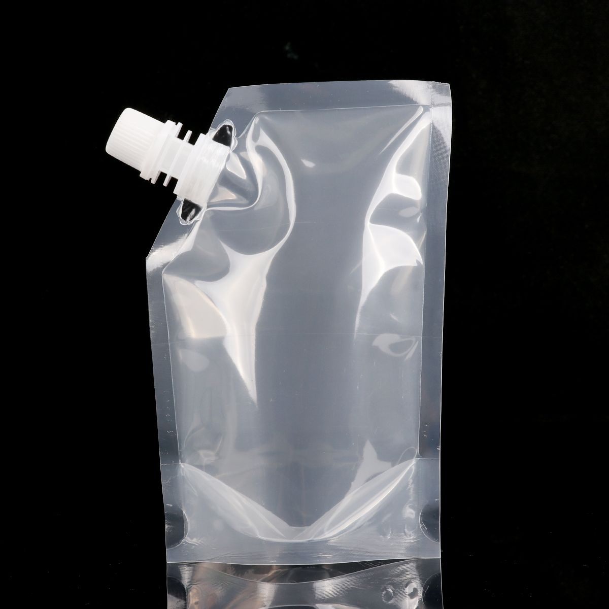 9pcs Set Plastic Drinking Pouch Flasks Reusable Cup