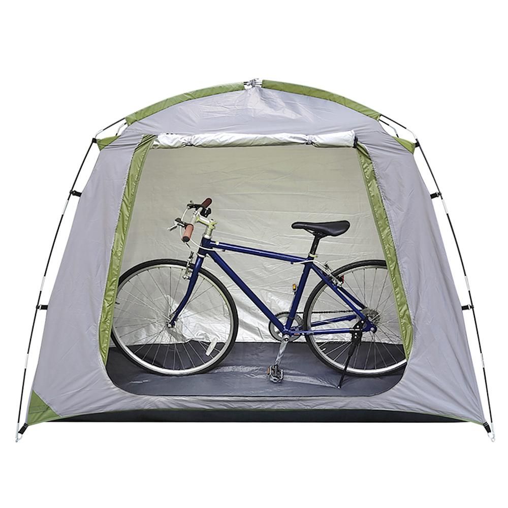 Waterproof Outdoor Bicycle Storage Shed Bike Tent Silver Coated Polyester Bike Shelter Space Saving Bicycle Garden Tool Storage Cover